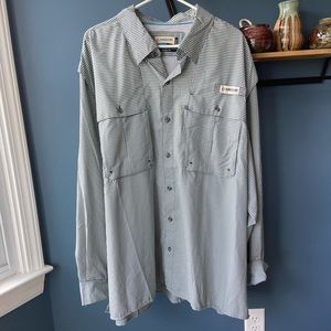 Men’s Magellan Green Angler Fit Shirt- XXL